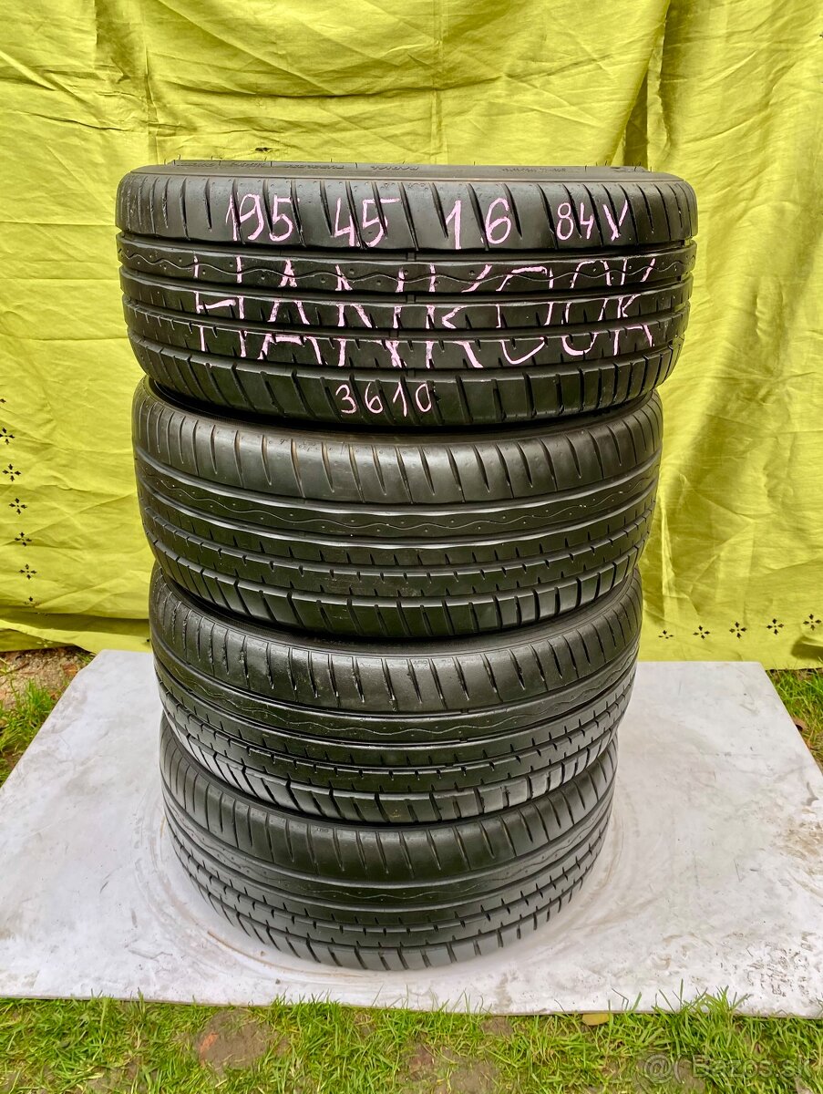 195/45 r16 letné HANKOOK 84V - 2