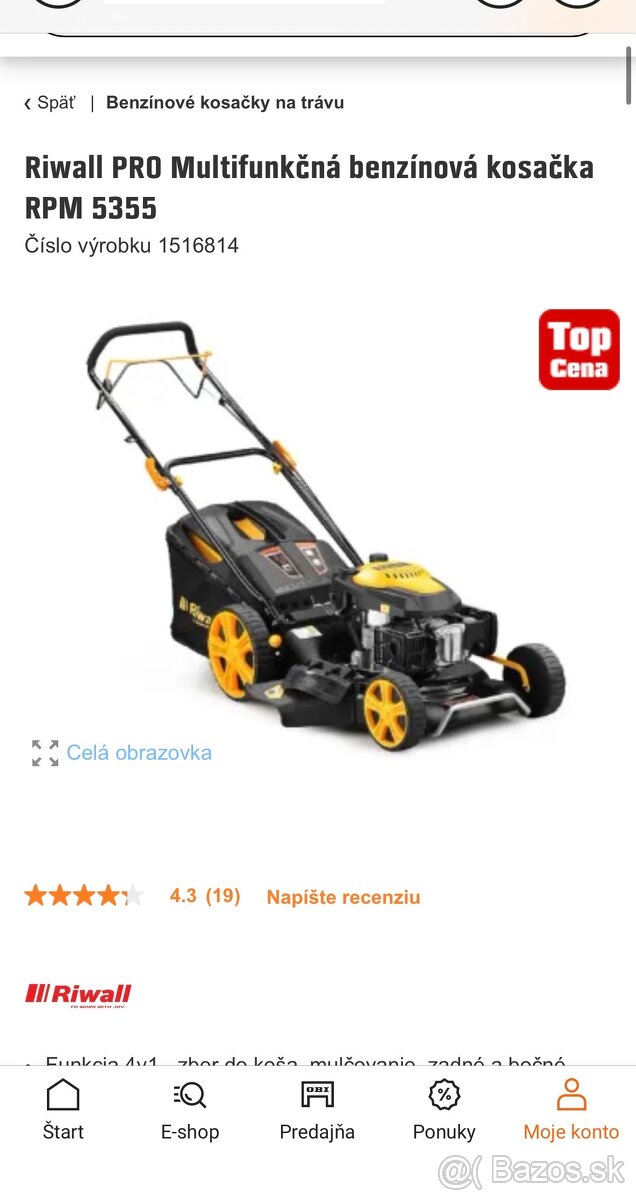 Kosačka Riwall - 2