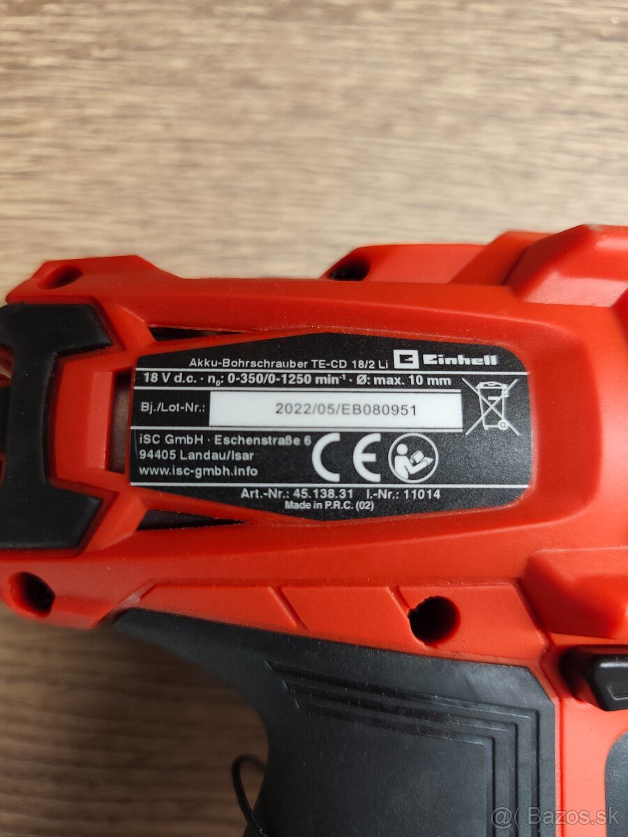 Einhell te cd 18_2_Li ako vrtacka - 2