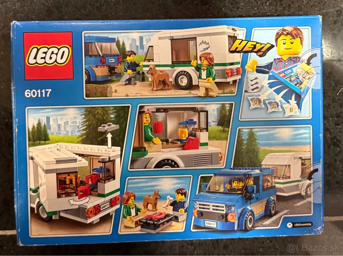 Lego city van & caravan 60117 - 2