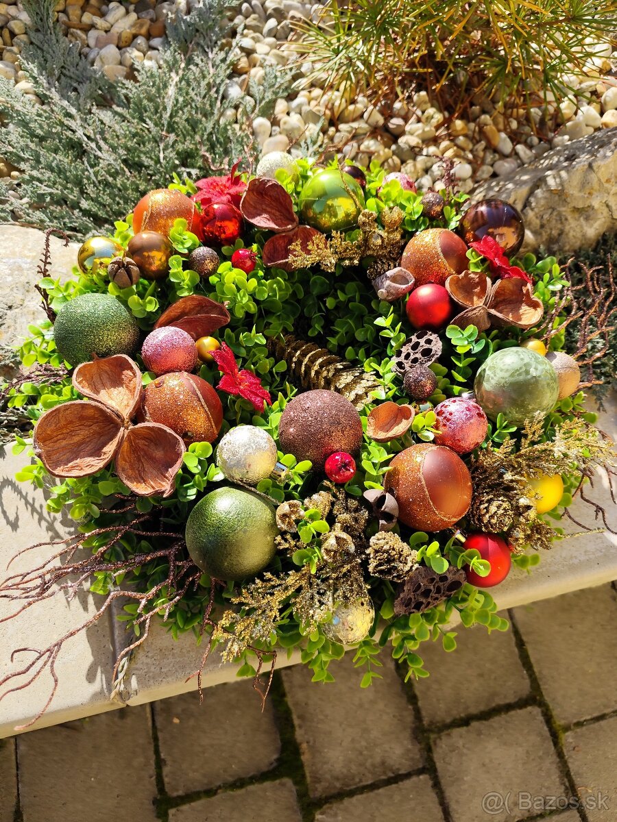 Vianočný veniec s priemerom 50 cm - 2