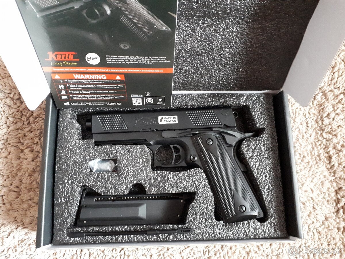 AIRSOFT PIŠTOĽ KORTH, GBB - 2
