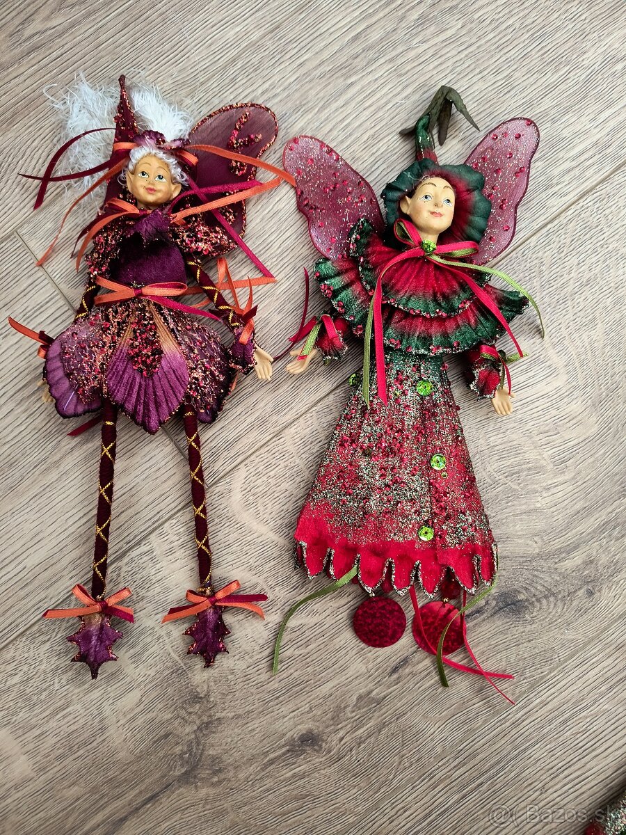 Vianočné ozdoby - burgundy farba - 2