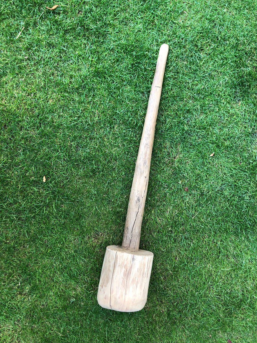 retro veľké drevené pučidlo - 2