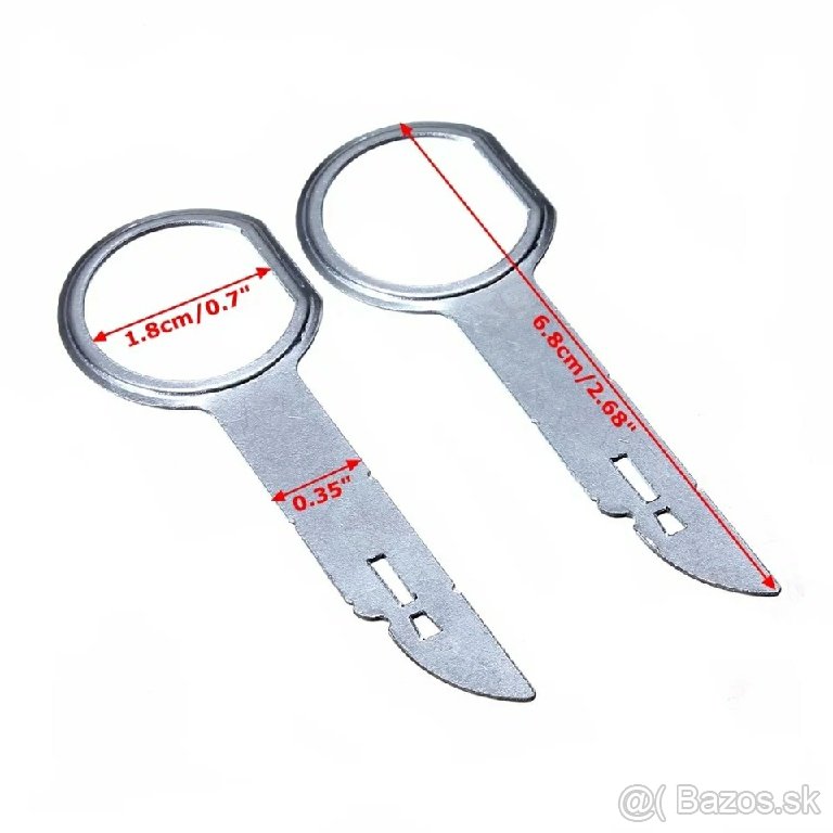 Audi Ford Kľúč na demontáž rádia a CD meničov - 2