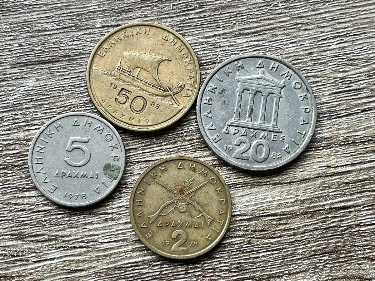 Grécke drachmy - 2