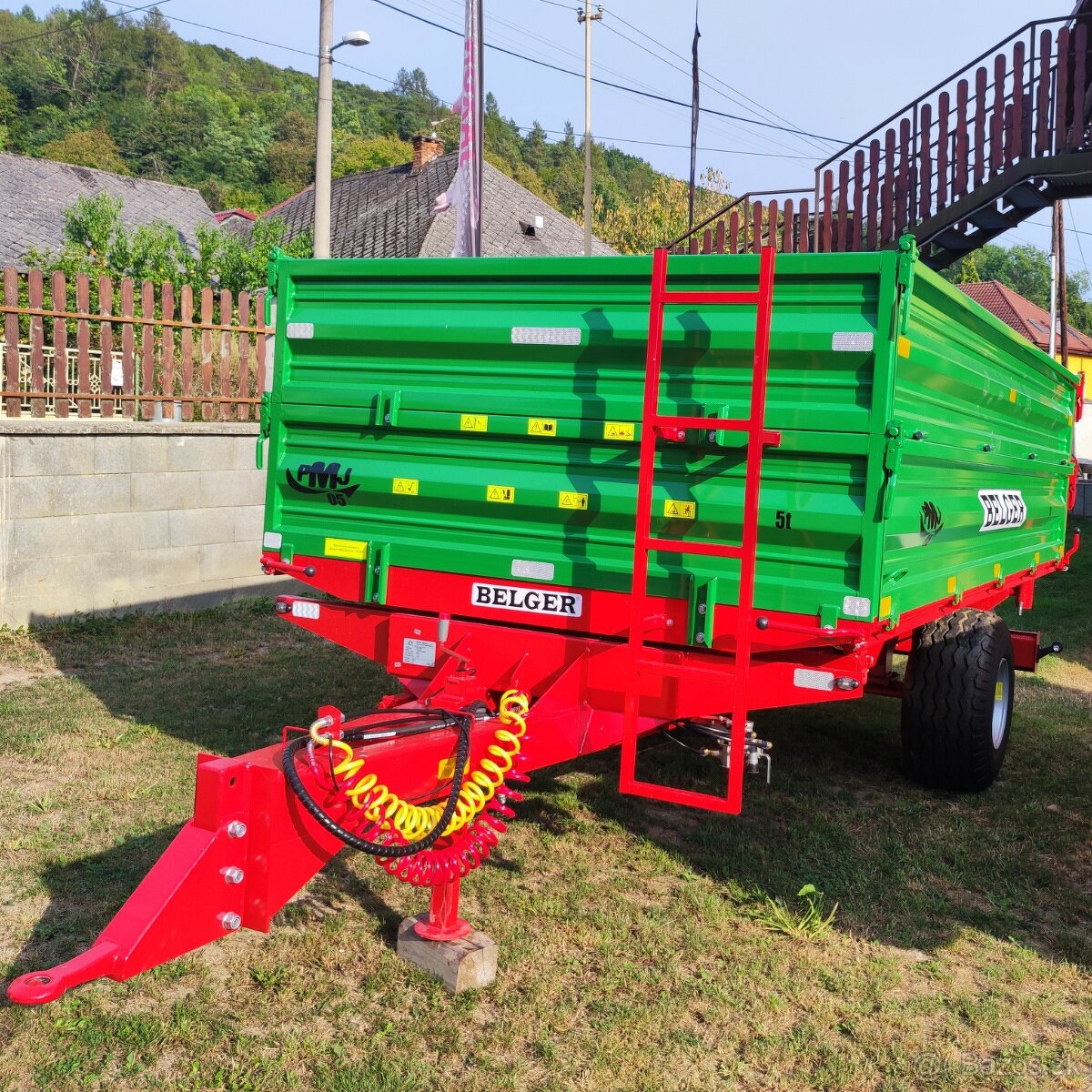 Vlečka za traktor 5-tonová - skladom s ŠPZ - 2