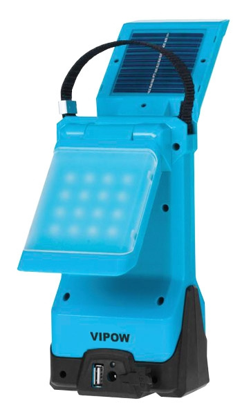 PredámX vodeodolný solár AC-DC lampáš 32-LED Vipow - 2