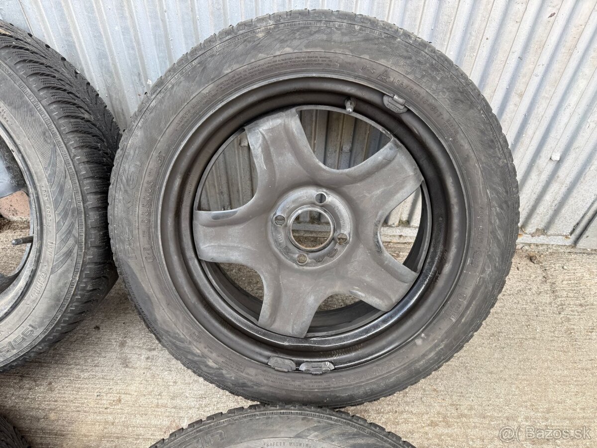 16" Disky 4x100 so zimnymi pneu 195/55 R16 - 2