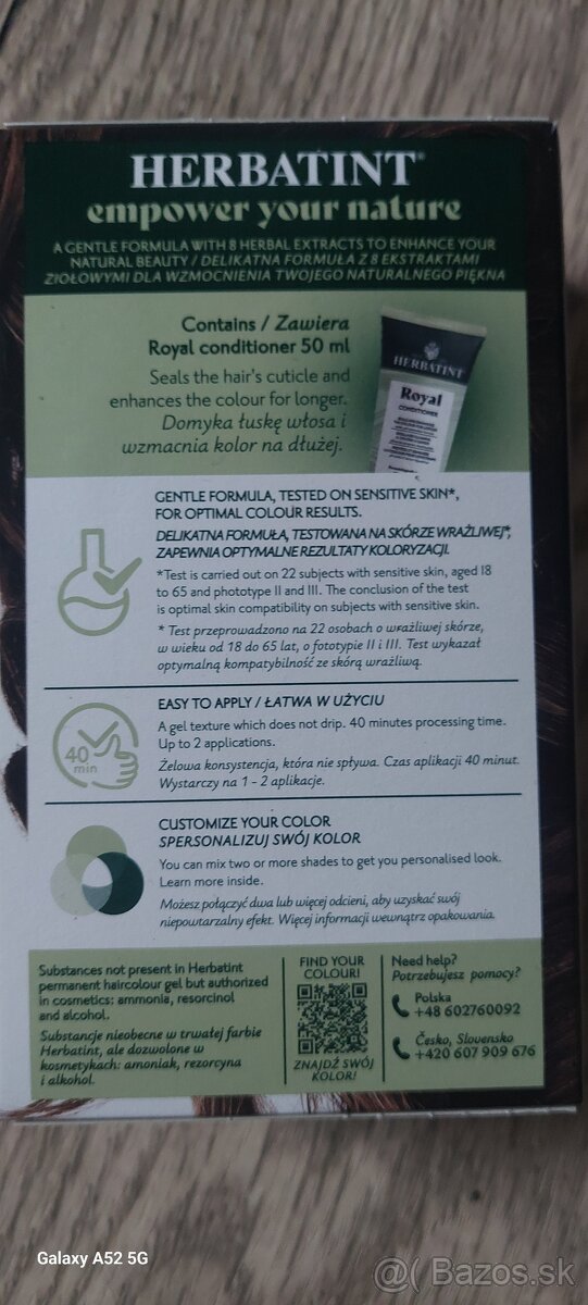 HERBATINT prírodna farba na vlasy 100% krytie - 2