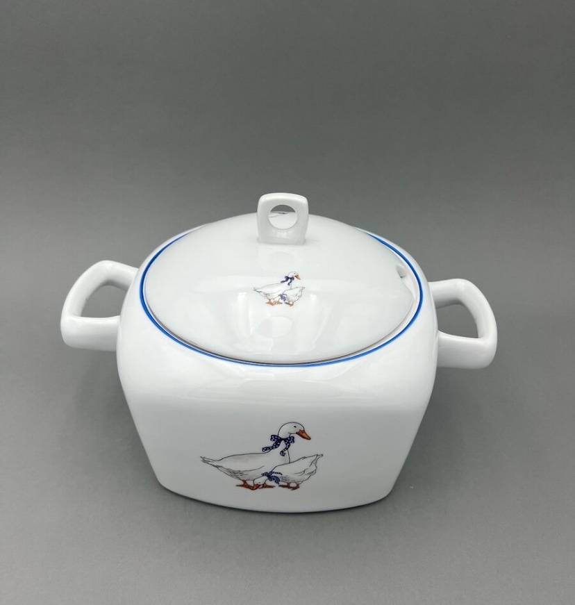 Porcelánová misa Tetra, husi, misa na polievku, MZ - 2