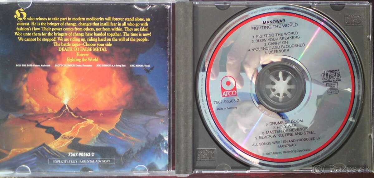 Manowar Fighting the world CD - 2