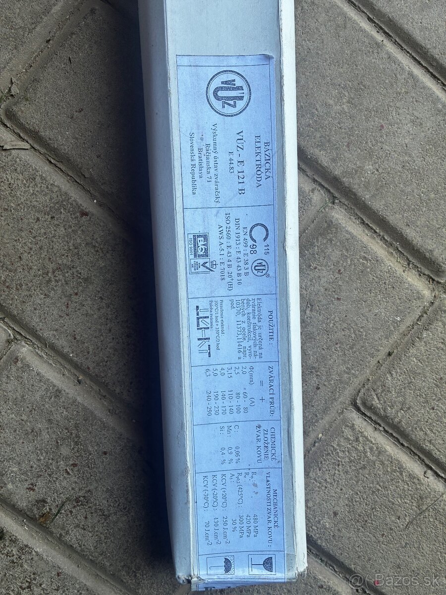 Bázické elektródy - 2