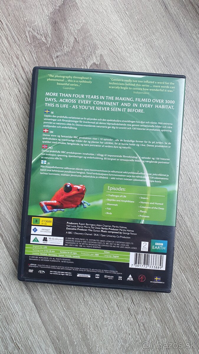 David Attenborough - Life (Život) DVD - 2