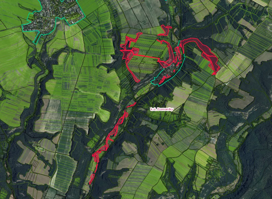 Domaníky – 8.000 m2 LESOV (Urbáru) - 2