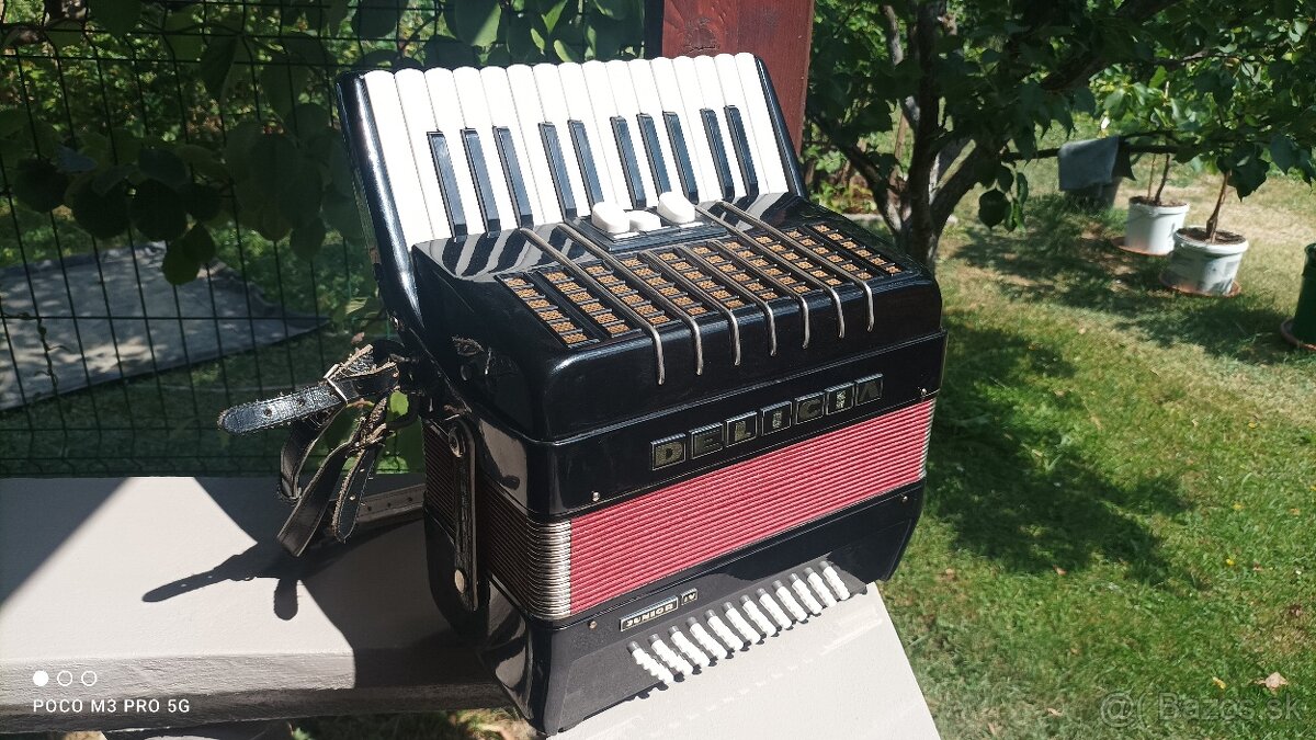Harmonika -Akordeon.Delícia Junior 60 basová. - 2
