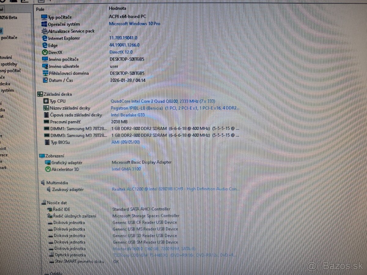 HP Pavilion - Core2Quad Q8200 / 4x2.3GHz - 2