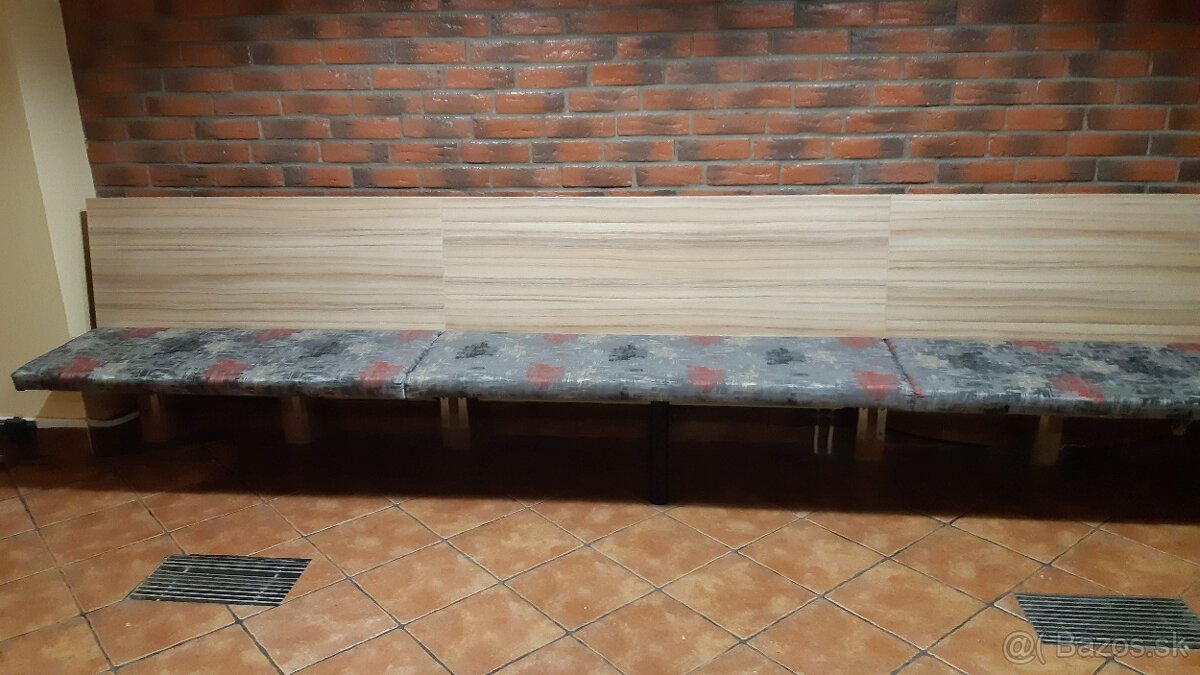Čalúnená lavica sedenie / kaviareň, pub reštaurácia/ - 2