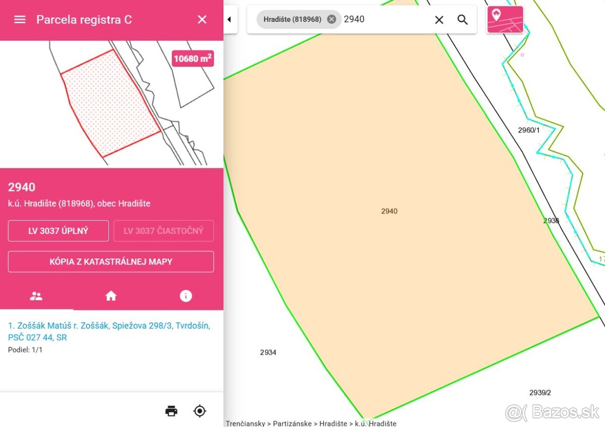 Hradište – 1,5 ha súkromia za lesom, ideál na tiny house - 2
