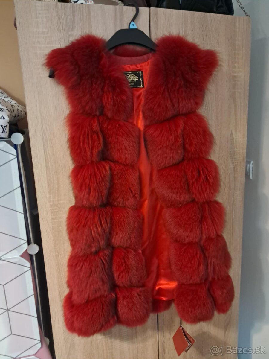 Luxusná kožušinová vesta z polárnej líšky - 2