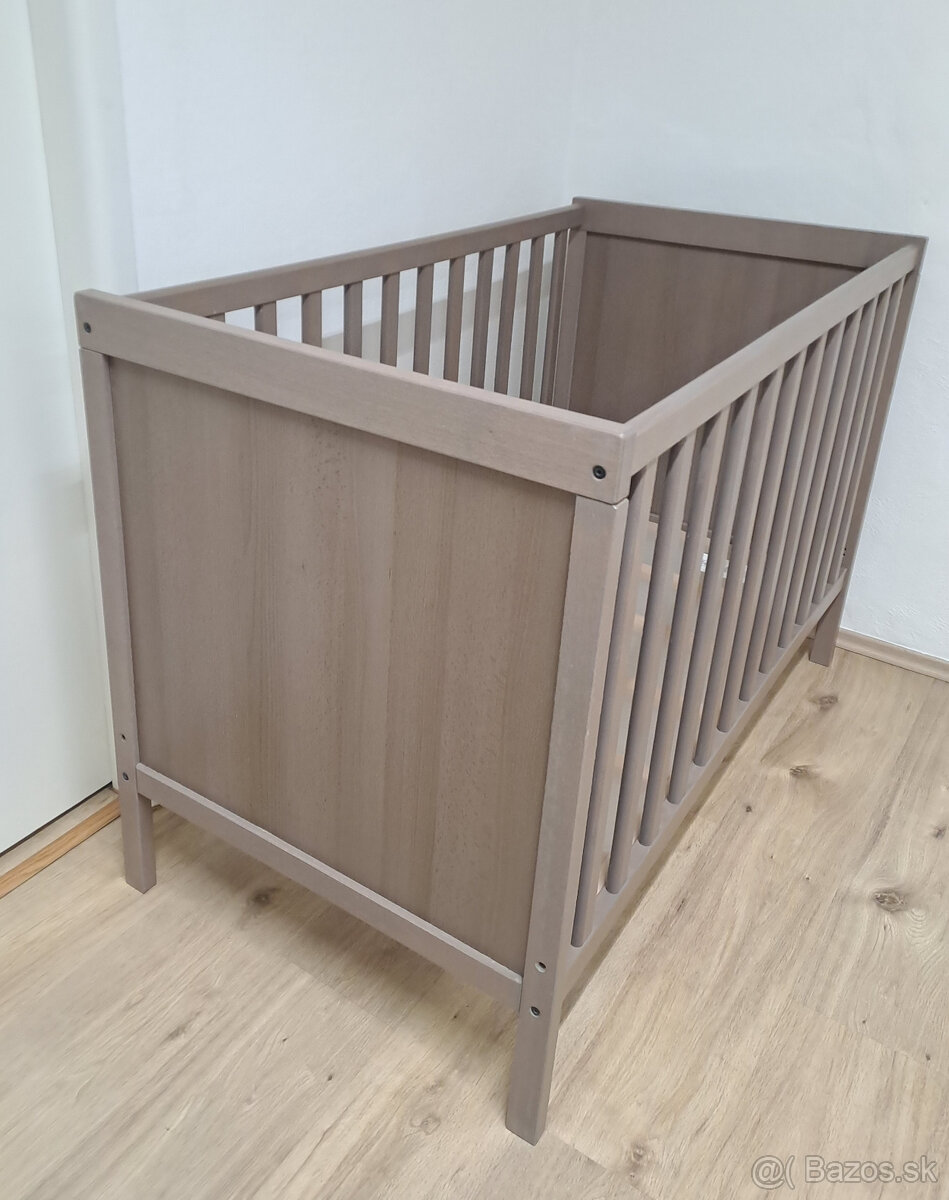 Detská postieľka IKEA, hnedá - 2