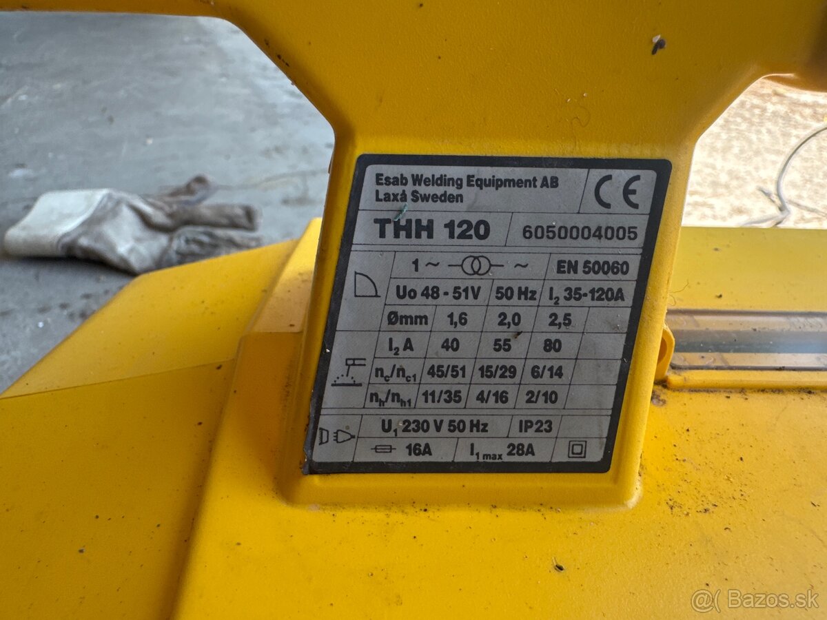 Predám zváračku ESAB THH 120 - 2