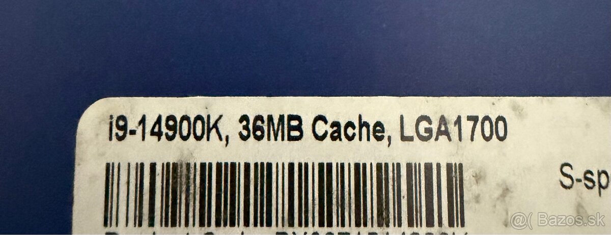 Predám úplne nový procesor Core i9-14900K - 2