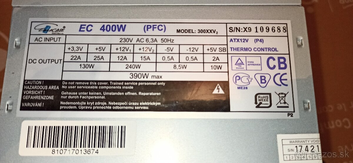 Zdroj plne funkčný 400W - 2