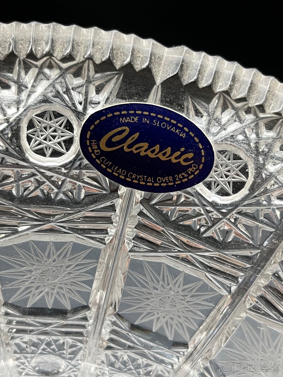 Bohemia crystal - Krištáľová brúsená misa ÚSVIT - 2