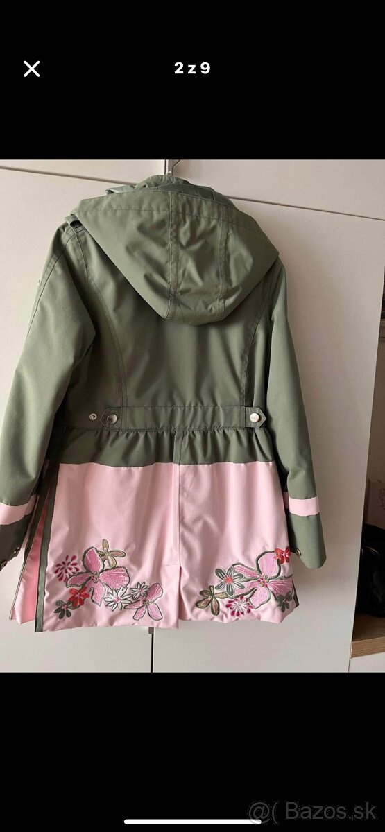 Detská prechodná bunda 128 cm Poivre blanc - 2