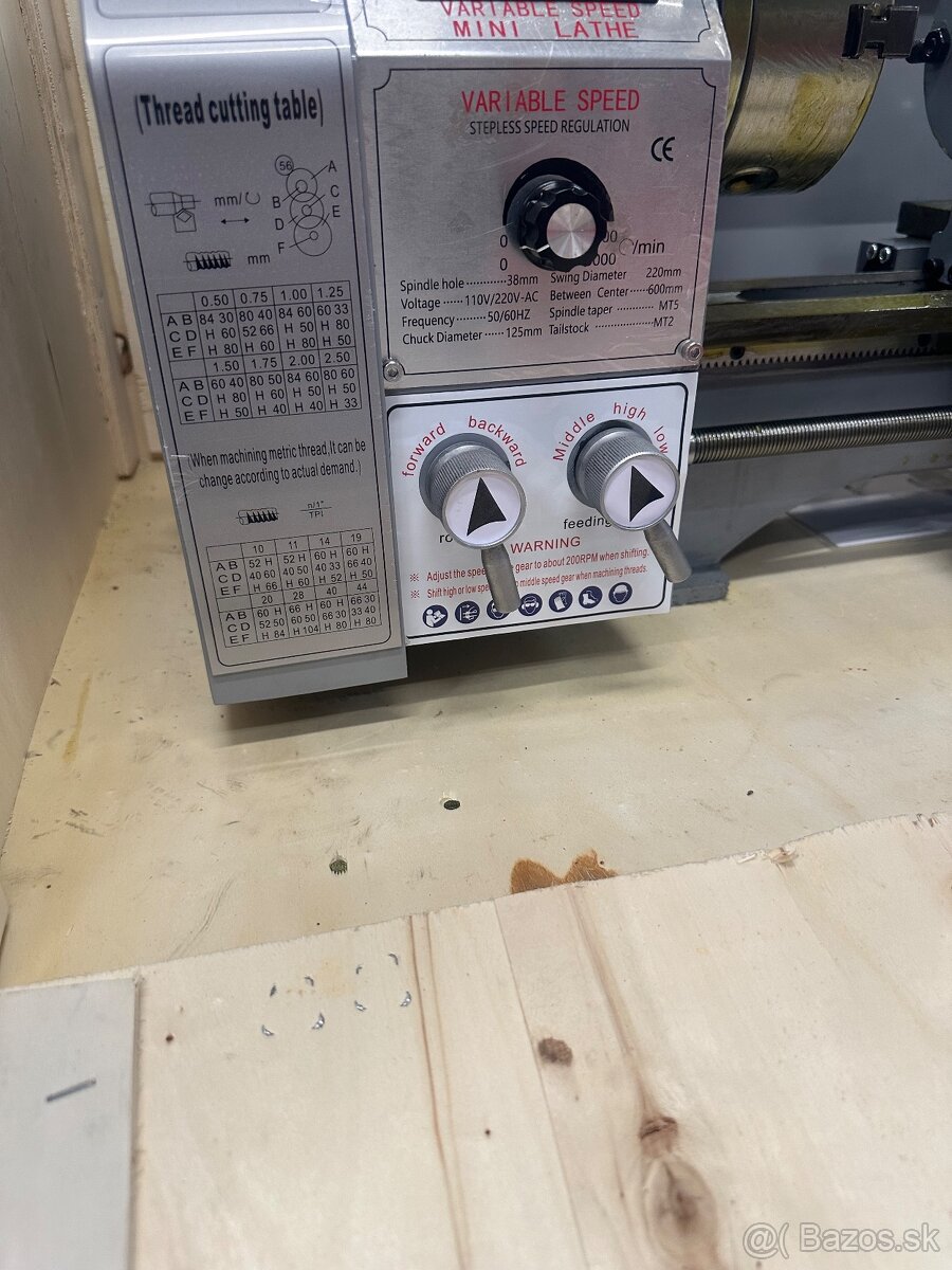 Stolový sústruh 230v - 2