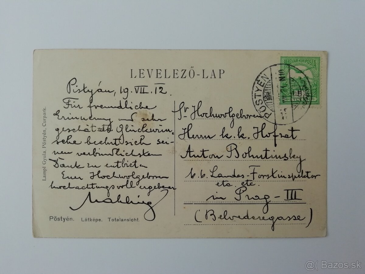 Piešťany 1912 - 2