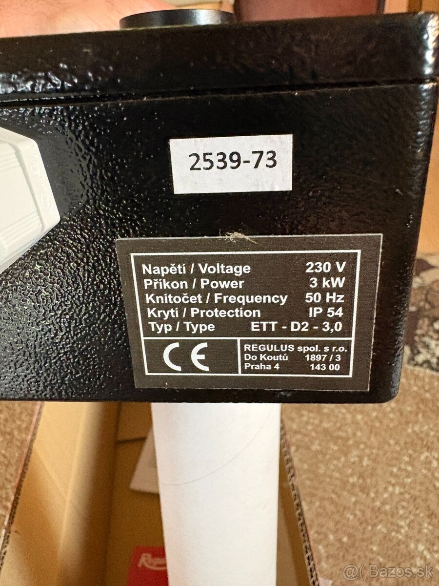 Elektrická špirála 1 fázová, 3kw - 2
