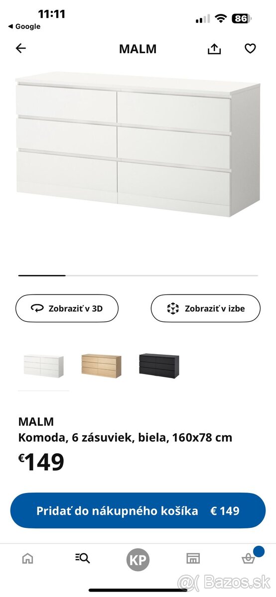 Ikea komoda Malm - 2