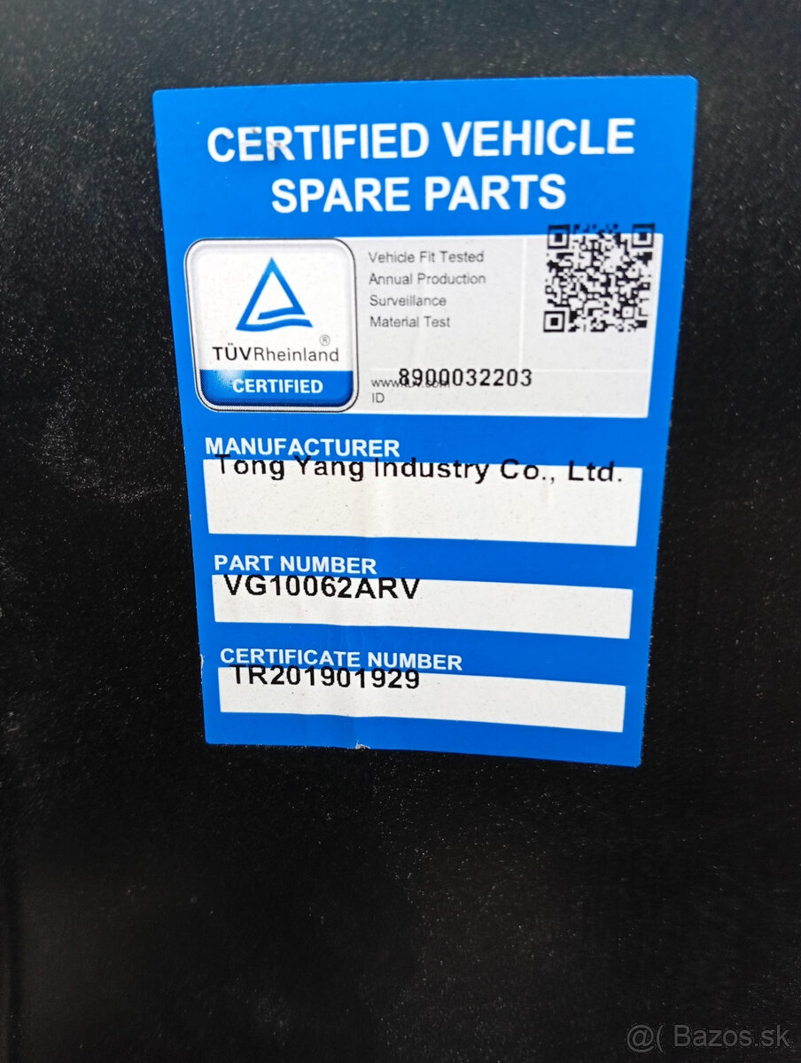 Blatník pravy VW GOLF VI (5K1) 2008–2014 - 2