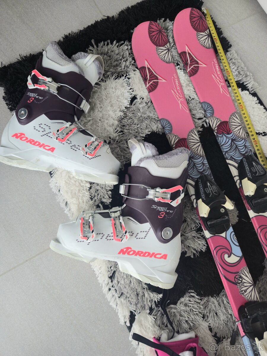 Detské lyze v.110, lyžiarky 22.5cm - 2