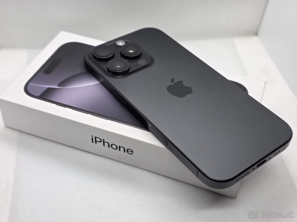 Apple iPhone 16 PRO 128GB Black Titanium - ZÁRUKA - 2