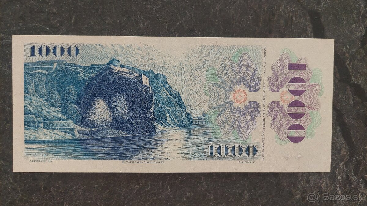 1000 Kčs 1985 + Sk kolok - 2