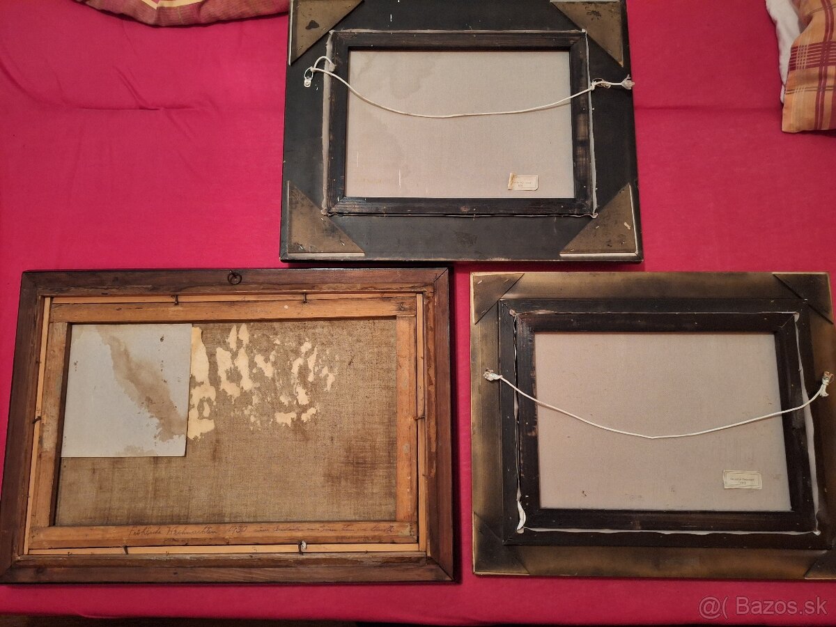 Staré maľované obrazy. - 2