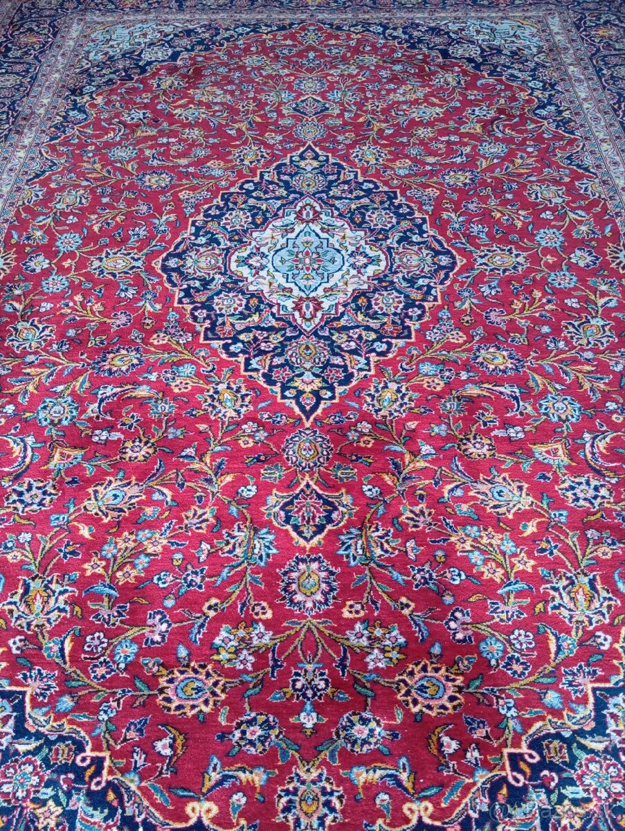 🌟Luxusný ručne viazaný perzský koberec Keshan 400×300 cm🌟 - 2