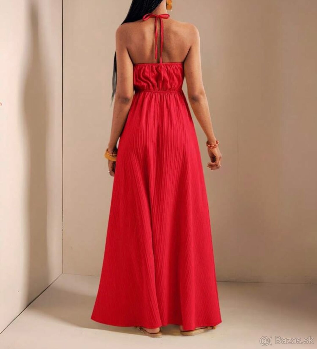 Červené letné šaty - 2