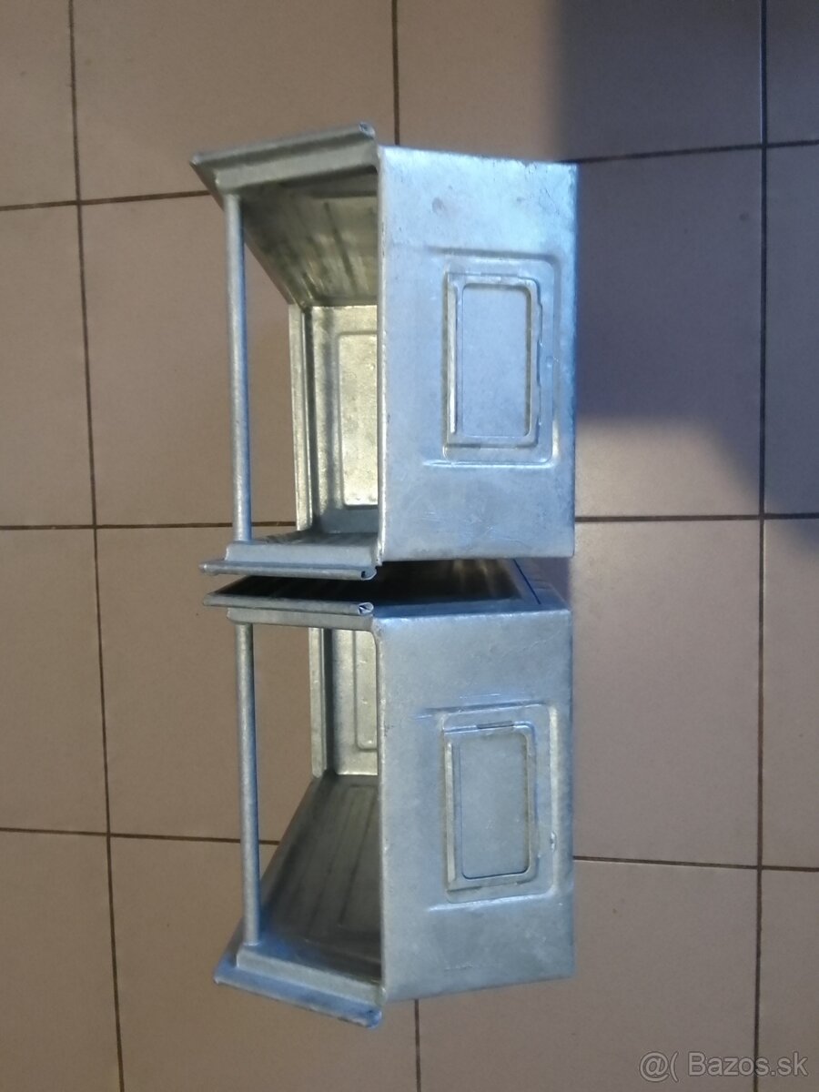 Plechové pozinkované prepravky/boxy/. - 2