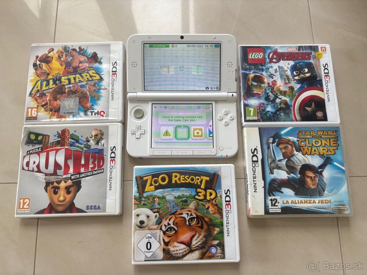 Nintendo 3DS XL White + 5 Hier Zadarmo - 2