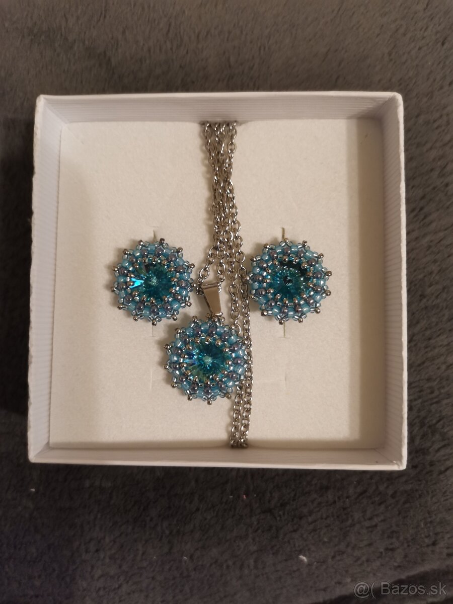 Naušnice plus retiazka s príveskom - 2