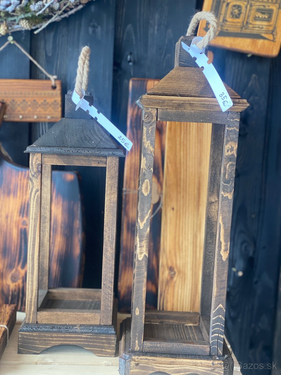 Zahradne lampáše z dreva - 2