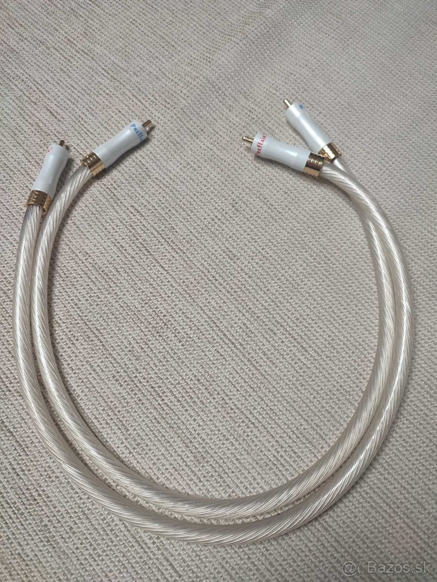 PREFFAIR RCA HIFI kábel 2x0,5m postriebrený - 2