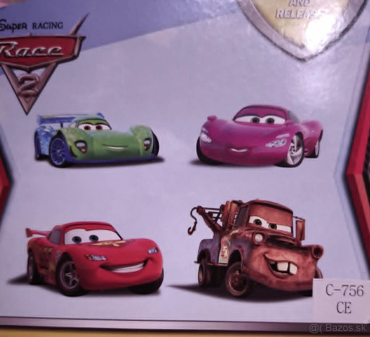 Cars autíčka - Blesk McQueen -4 ks - 2