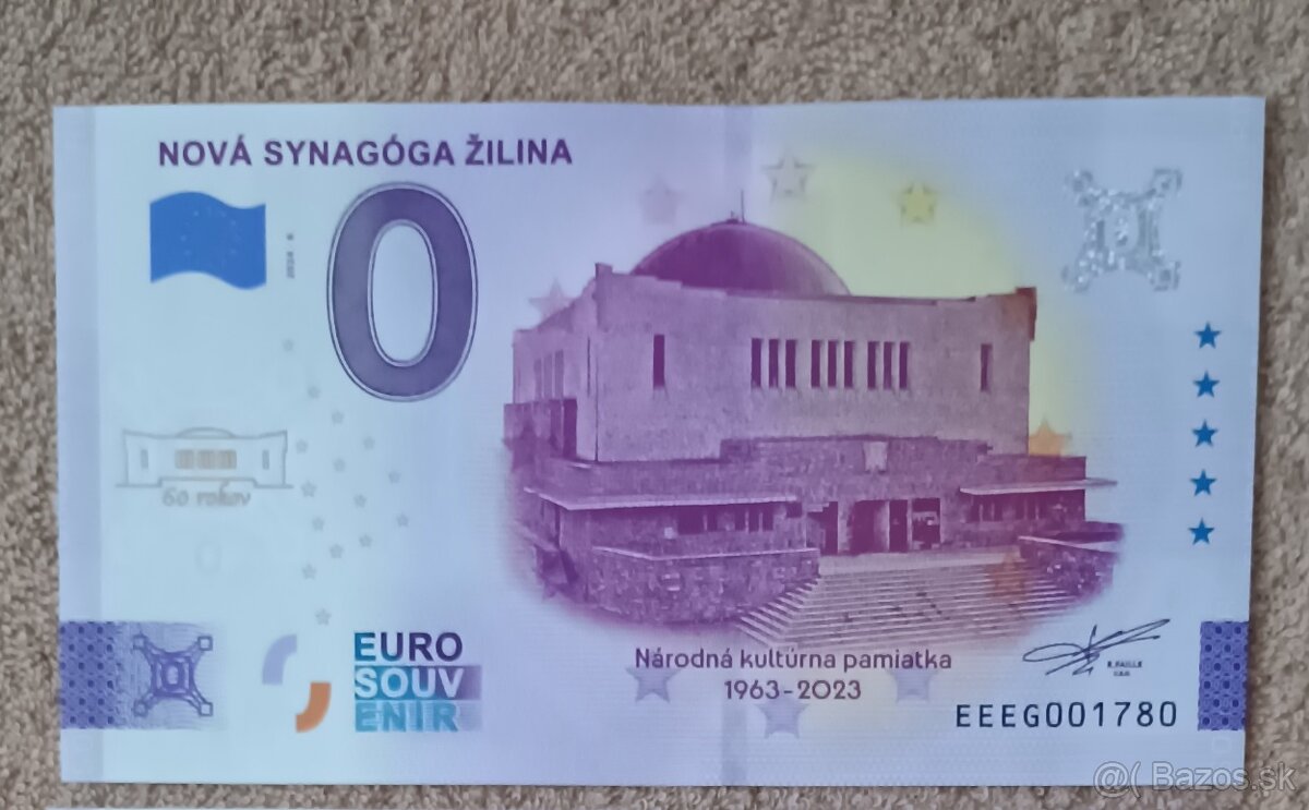 0 euro bankovky 2024 - 2