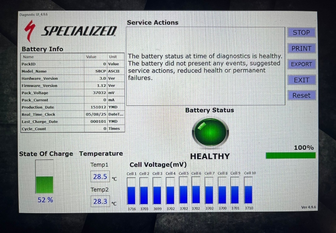Specialized baterie M1/M2/M3 / 0 cyklů / záruka - 2