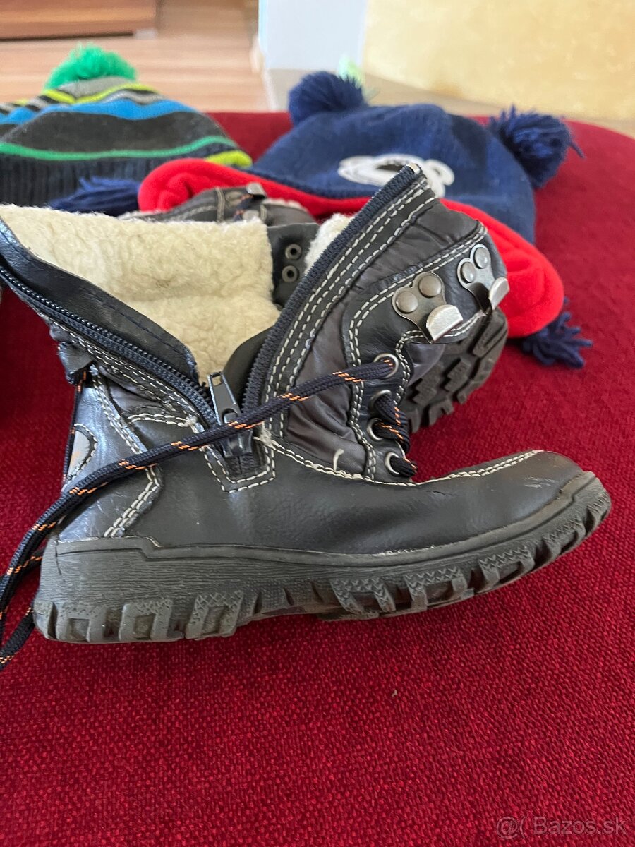 Chlapčenské zimné čižmy veľkosť 26 a 27 - 2